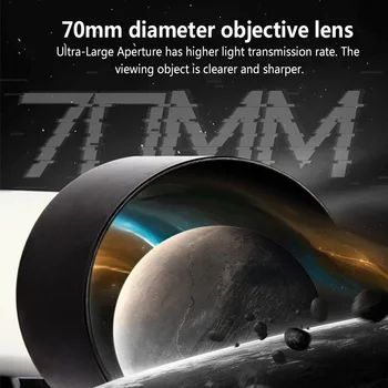 Professionel Astronomisk Teleskop Okular-High-Power-150 Gange Zoom, HD optager For Barnet Gave Deep Space Star Se Månen