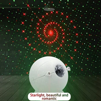 Projektor Nat Lys, stjernehimmel Projektion Lampe USB-Genopladelige Star Projektor med Fjernbetjening Gave til Hjemmet Rummet