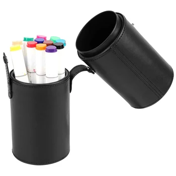 PU Makeup Børste opbevaringsboks Kosmetiske Cup Opbevaring Travel Organizer Portable Sort Make Up Organizer Boks Kosmetiske Værktøjer