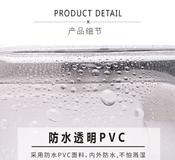 Pvc-cosmetic bag gennemsigtig opbevaringspose rejse opbevaringspose hudpleje badeværelse toilet taske dovne praktisk taske
