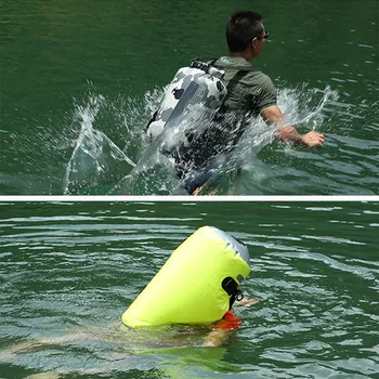 PVC Gennemskinnelige Ultra-Tynd Vandtæt Rygsæk Bærbare Udendørs Sport Rafting Taske-Floden Opsporing Swiming Spand Tør Pose