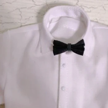 På Lager 1/6 Skala Mandlige Tøj, Tilbehør Bue-knude Roset Tie Model Med Suit Skjorte Passer til 12