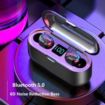 Q32 TWS 5.0 Bluetooth Hovedtelefoner 6D HIFI Stereo-bas Vandtæt Mini Sport Headset med støjreduktion Gaming Hovedtelefoner
