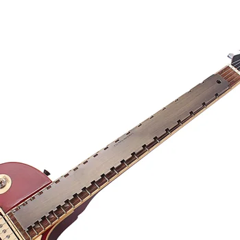 R21A Bronze String Handling Måle Dual Lineal til Guitar Ukulele Streng Beskyttelse