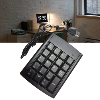 R58A 19 Nøgler Bærbare Mini-USB-Kablet Numeriske Tastatur Ultra-tynd Digital Num Pad Plug And Play Til Bærbare Desktop Computere