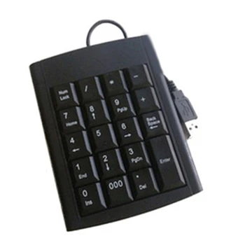 R58A 19 Nøgler Bærbare Mini-USB-Kablet Numeriske Tastatur Ultra-tynd Digital Num Pad Plug And Play Til Bærbare Desktop Computere
