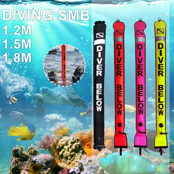 Rabat! Høj Synlighed Oppustelige Dykning Sikkerhed Bøje Dykning Overflade Tegn Farverige Position Markør 1,2 m 1,5 m 1,8 m Dykning