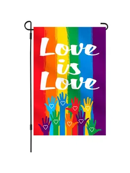 Rainbow Flag LGBT Udendørs indre Gårdhave Lyse Smuk Regnbue Dekorative Flag kærlighed ER KÆRLIGHED funktionelle