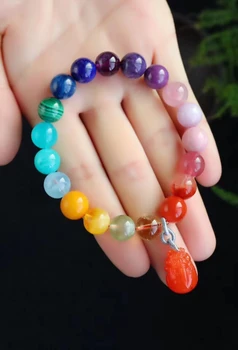 Rainbow Naturlige Forskellige Blandet Malakit Kyanite Amber Lapis Charoite Runde Perler Armbånd Pi Xiu Agat Vedhæng 10mm AAAAA