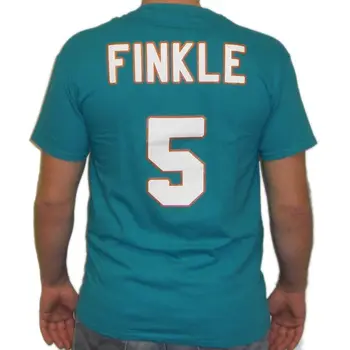 Ray Finkle Miami Jersey T-Shirt Ace Ventura-Film Med Jim Carrey Fodbold 5 Delfiner Bomuld Familie Top Tee