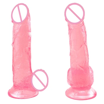 Realistisk Dildo Anal Dildo Blødt Jelly Penis sugekop Mandlige Pik Kvindelige Onani Erotisk Legetøj til Voksne sexlegetøj til Kvinde