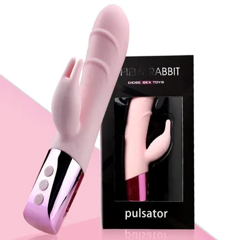 Realistisk Dildo Vibrator Dual AV Wand Kanin Stick G-punktet, Klitoris Stimulator Kvindelige Masturbator Voksen Sex Legetøj Til kvinder