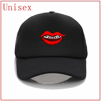 Red Munden Braser Tænder herre baseball hatte trump hætte til kvinder hip hop hatte til mænd black hat bling hatte til kvinder hat kvinder