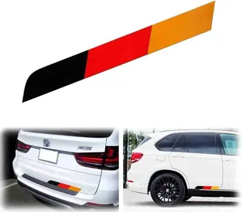 Reflekterende eller tysk Flag Stripe Decal, der er Egnet til Bil Udvendig Kosmetik, Såsom Bonnet kurv, Kuffert, Side Nederdel, Kofanger Osv.