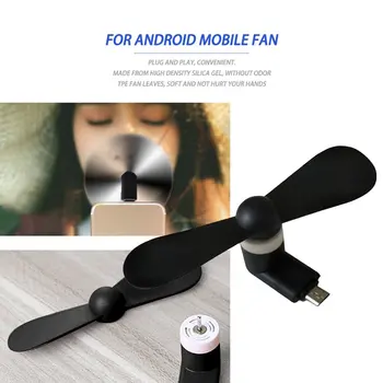 Rejser Mini Fan USB-Mobiltelefon, Bærbare Slå Køling Køler til Android Celle Mobiltelefon Cool Micro 5V 1W Fans Lav Stemme