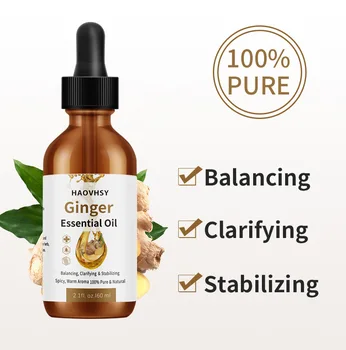Ren Naturlig 60ml Ginger Essential Oil Serum hudpleje