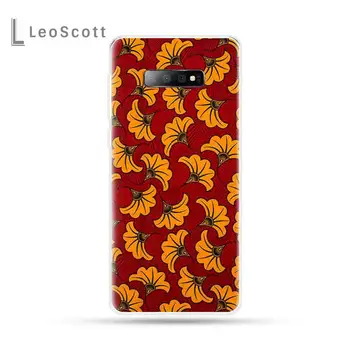 Retro kunst Afrikanske stof mønster Phone Case For Samsung Galaxy S5 S7 S8 S9 S10 S10e S20 kant plus lite