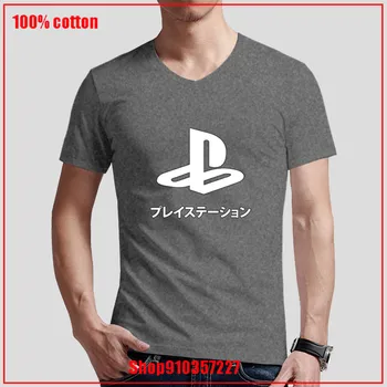 Retro Splash design PS spil Vintage PS5 PS2 PS3, PS4, Xbox Spil, play station V-hals T-Shirt Unik Mode Hot salg shirts