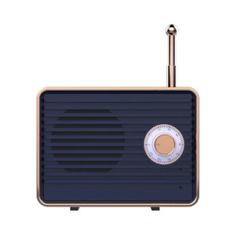 Retro Trådløse Vintage Bærbare Bluetooth-kompatibel Stereo Højttaler, Rejser Musik Afspiller D7WC
