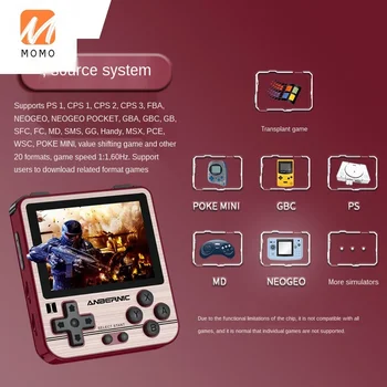 Rg280v Open Source PSP Portable Kompakt Tre Nostalgisk Klassiske Spil Håndholdte spillekonsol Mini-PS