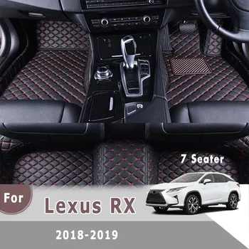 RHD Bil Tæpper Til Lexus RX 2019 2018 (7 Sæder) Bil gulvmåtter Tilpasset Automatisk Indvendige Dæksel Tilbehør til Biler skoindlæg