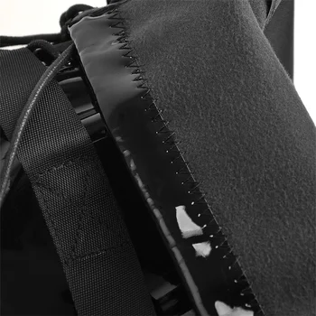Richealnana Platform Støvler Rund Tå Over Knæet Sko Wedges Lace-up Martin Støvler Patent Læder Zipper Bælte Spænde Stor Størrelse