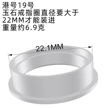 Ring beslag tom støtte mandlige S925 sterling sølv beslag ikke indlagt med pude-formet ring ramme kant beskyttende cover