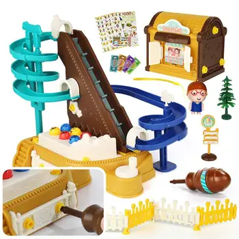 Roller Coaster Banen byggesæt DIY Samling Mursten Legetøj montessori legetøj Pædagogisk læring Legetøj til børn Fødselsdagsgave