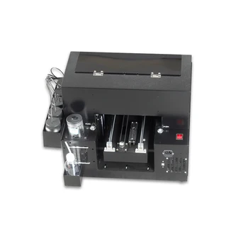 Roller printeren fuld automatisk LED-UV-flatbed-scanneren udskriver A4-størrelse til T-shirt mobiltelefon shell træ-flaske fan farverige print