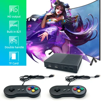 RS-95 Mini HD-spilkonsol HDMI-Kompatibel Output Wired Controller Retro Video FC-TV-Home Game Box Indbygget 821 Spil