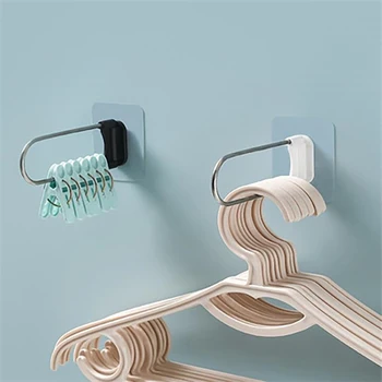 Rustfrit stål, badeværelse multi-purpose rack husstand tøj rack storage rack klip efterbehandling apparater væg rack