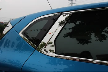 Rustfrit stål bil vindue trimmer til renault opfange ar 2016 2017 2018