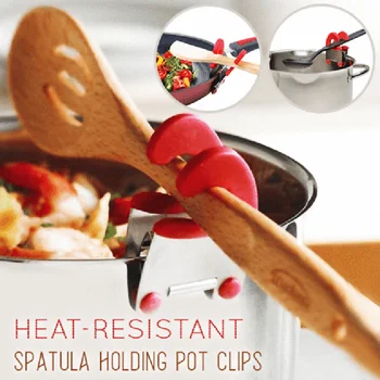 Rustfrit Stål er Varme-resistente Ske Resten Spatel Holder Hot Pot Clipper Rod Gratis Køkken Gadgets