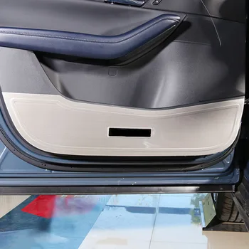 Rustfrit Stål Sort Tegning Protector Side Kant Beskyttelse Pad Beskyttet Antikick dørmåtter Dækning For Mazda CX-30 CX30 2020