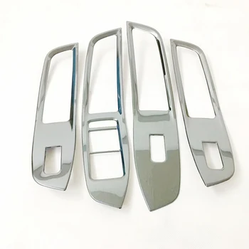 Rustfrit stål Til MG ZS 2018 Bil Døren Armlæn vinduesglas Lift Control Switch Knap Panel Dækker Trim styling tilbehør