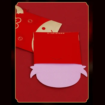 Rød Pakke Pakke Rødt Nytår Penge Poser Rød Kuvert Taske 16 Stk Personlighed Kreative Kinesiske Nye År 2021 Kuvert
