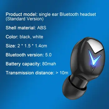 S660 Bluetooth-5.0 Hovedtelefonerne til støjreduktion Ingen Forsinkelse HD-Opkald i stereolyd Trådløse Mini-I-øret Øretelefoner til Mobiltelefoner