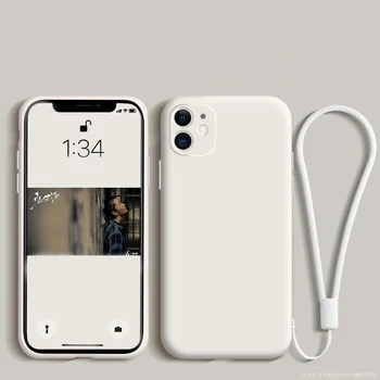 Sager Til Apple iPhone 11 Pro Max antal XS-XR-X 8 7 Plus Silikone Slank Beskyttende Kamera Monteret Tilfældet med Reb Almindelig Telefon Kofanger