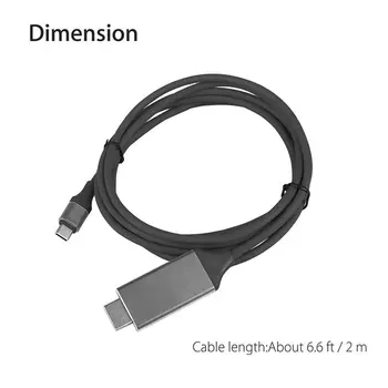 Samsung Galaxy Note 8 9 S10+ Plus Type-C USB-C Til HDMI-kompatibelt HDTV 4K Kabel-HD Udvide Converter HDTV USB-C