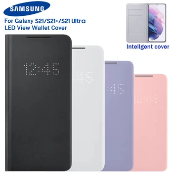 Samsung Oprindelige LED Udsigt Wallet-Phone Cover Til Samsung Galaxy S21 S21+ S21 Ultra 5G Led Telefonen Tilfælde Vist Dække Beskyttende Sag