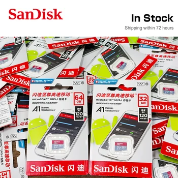 Sandisk class10 hukommelseskort 16 GB Max antal 98Mb/s 64GB micro-sd-kort 128GB 256GB tarjeta microsd-32g A1 mini-TF kort med Gratis adapter