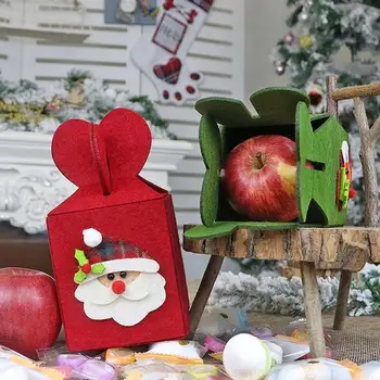 Santa Claus Taske Apple Slik Pose Nye År 2020 Pynt Til Juletræet Jul Taske Vinter Dekoration Snemand