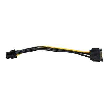 SATA strømkabel 15-Pin Til 6-Pin PCI EXPRESS PCI-E Sata Kabel Ledning Høj Kvalitet Hot Sælger Tilbehør
