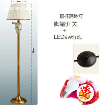 SeeingDays 36x155cm Sofa Kanten standerlampe Til stuen Soveværelse Amerikanske Simpel Undersøgelse med Seng Og Bord, Keramiske Gulv Lampe