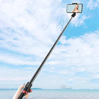 Selfie Stick 130cm Integreret Selfie Stick Stativ Bluetooth-Fjernbetjening til YouTube-Video Skabere og Makeup Studio Live