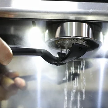 Semi-Automatisk Og Maskinen Ren Børste Lange Håndtag Nylon Renere Espresso Maskine Børste Rengøring Værktøj Til Barista