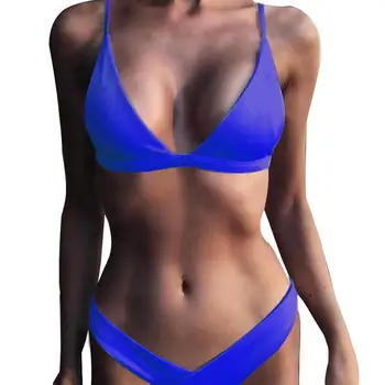 Sexet Kvinder badedragt Mode Push Up Hurtig Tørring Ingen Polstret Trådløse Badedragt, Bikini Sæt Badetøj bikini 2021 mujer