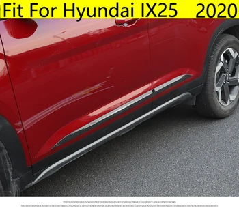 Side Dør Støbning Organ Side Strip Streamer Beskyttelse Låg Støbning Dække Trim Bil Styling Tilbehør 4stk For Hyundai IX25 2020