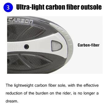 SIDEBIKE Road Cykel-Sneakers-Carbon-Fiber Ultra-let Åndbar Cykling Sko Professionel Sapatilha Ciclismo Racing Sko