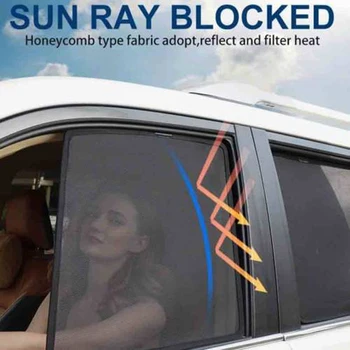Sideruder Magnetiske solsejl UV-Beskyttelse Ray Blokering Mesh Visir Passer Til Chevrolet Malibu 2016-2018